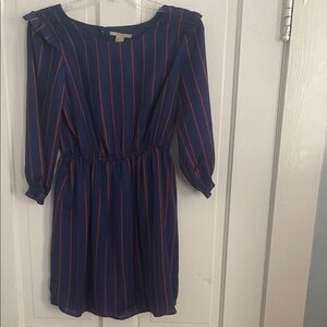 Forever 21 Navy and Red Striped Dress